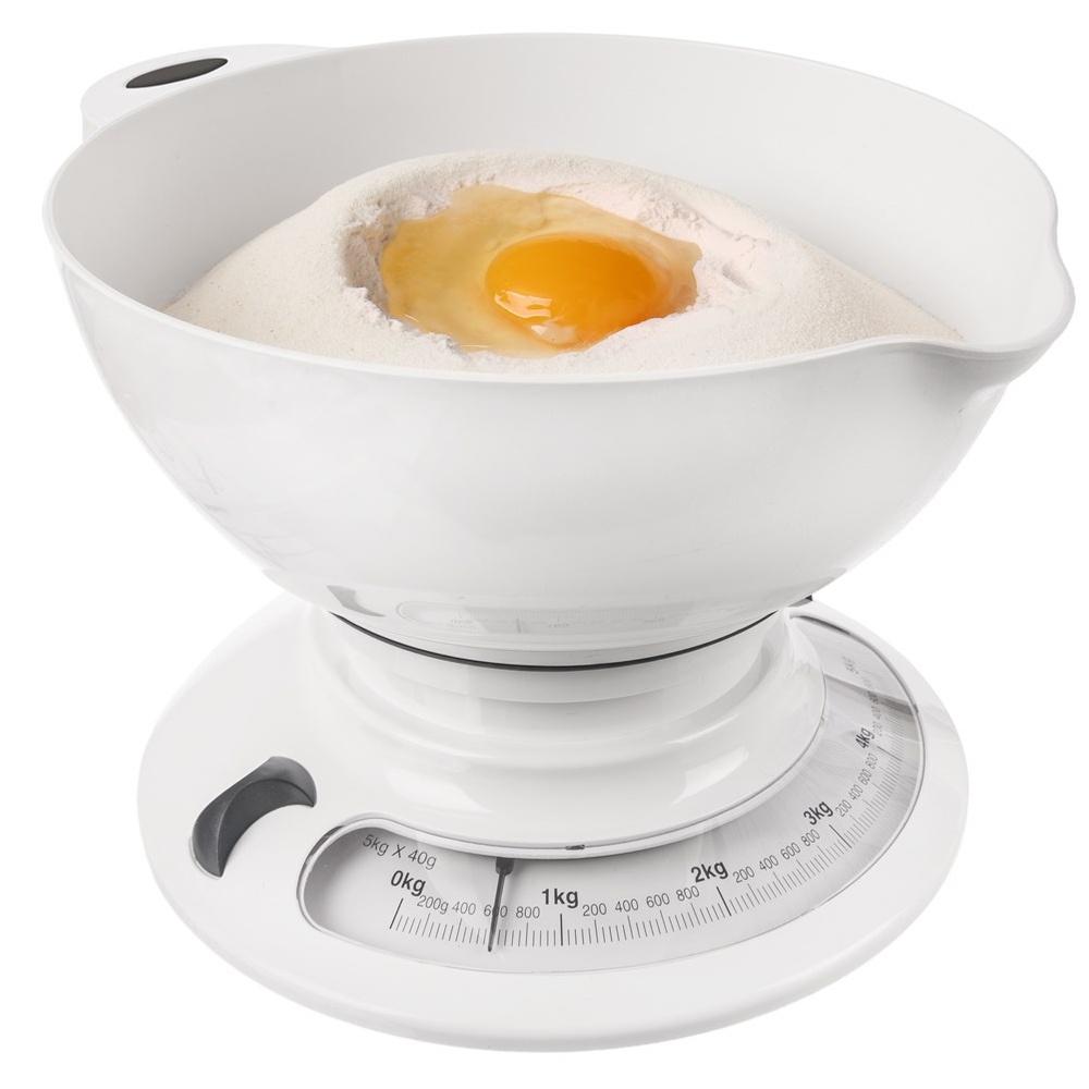 Mechanical Kitchen Scale with Removable Bowl 5kg / 2.6L