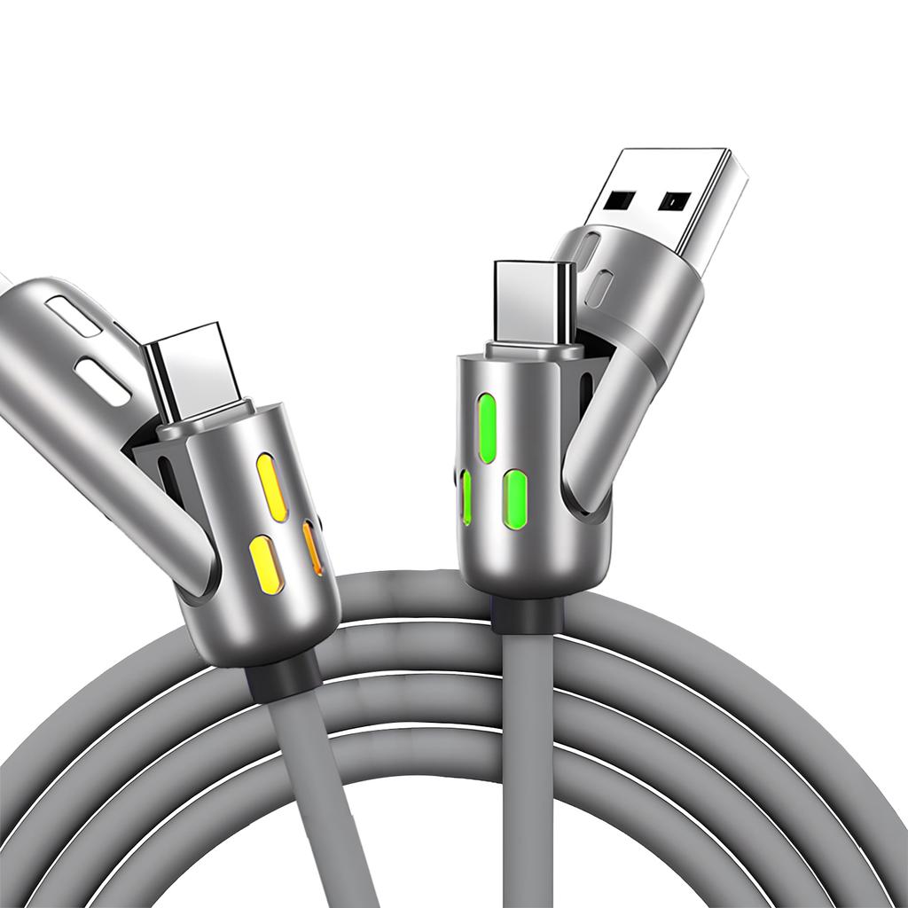 4 IN 1Multifunctional Fast Charging Cable USB A USB C to TypeC Lighting For Iphone 16 15 14 13 Huawei Xiaomi POCO Samsung