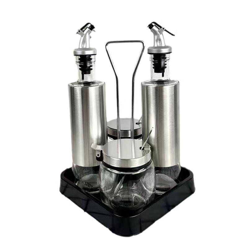 Fennec Fox Glass Kitchen Condiment Dispenser Set