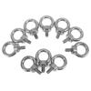 10Pcs M6 Stainless Steel Lifting Ring Eye Bolt Heavy Duty Marine Grade Ring Screw Bolts