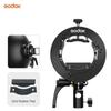 Godox S2 Speedlite Bracket S1 Updated S-Type Bowens Flash Holder Mount for Godox V1 V860III AD200 AD400Pro TT600 Snoot Softbox