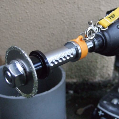 TOP PVC Pipe Inner Diameter Cutter with Drop Protection Set, Blade Diameter 38mm, TNC-38RS, Tsubame-Sanjo, Made In Japan