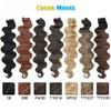 Wave Hair Bundles Piano Blonde Natural Synthetic Hair Extensions Thick Ponytail Loose Deep Hair Weaving