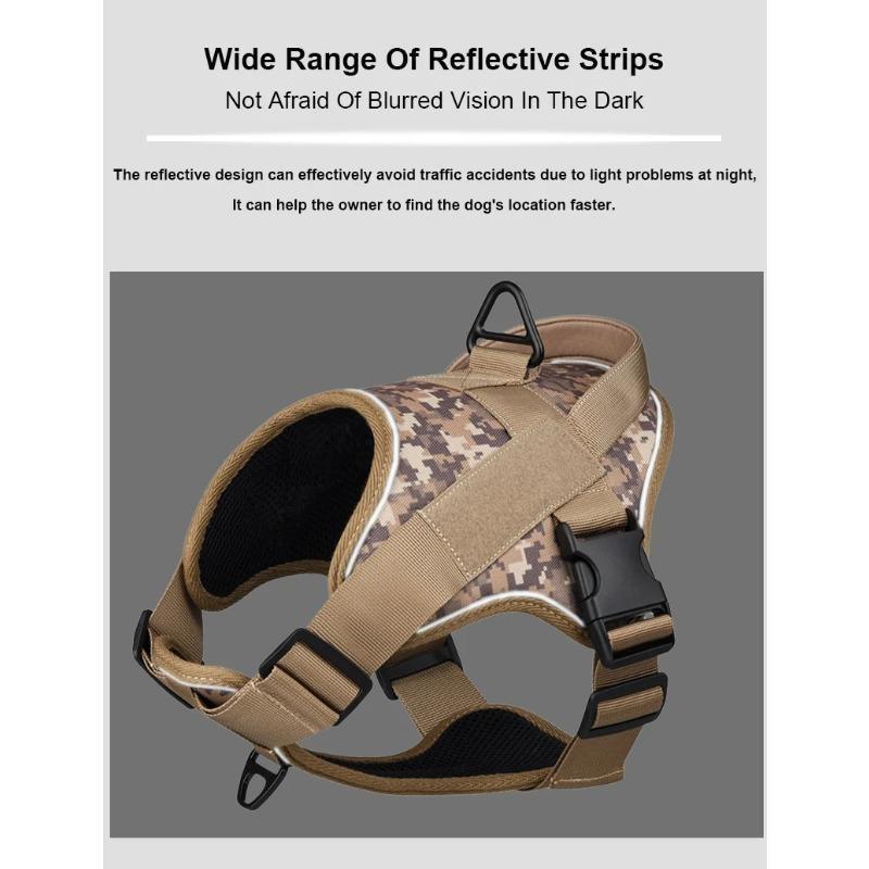 Тактический военный поводок для собак-поводков, армейский рабочий ошейник K9, жилет, поводок, поводок для дрессировки немецкой овчарки, быстросъемный