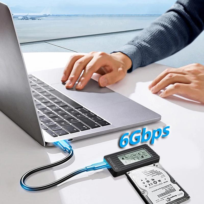 Адаптер-конвертер жесткого диска USB 3.0 - SATA IDE, кабель для 3,5-дюймового 2,5-дюймового HDD/SSD SATA III, адаптер жесткого диска для ноутбука
