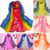 Women's Fashion Scarves Casual Pastoralism Chiffon Printing Gradient Ramp Scarf