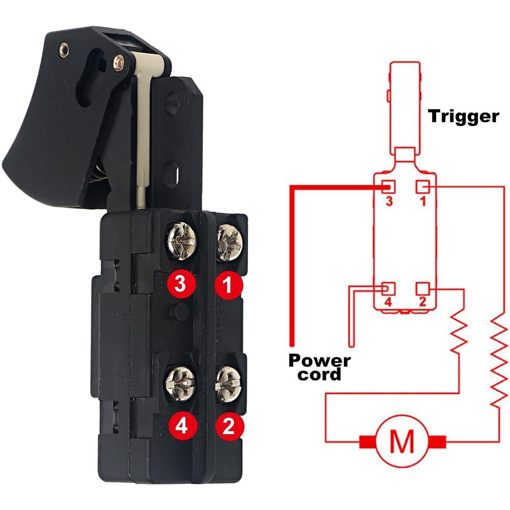 2Pcs Trigger On-Off Switches for HD5525 HD5550 HD5575 HD5657 HD5660 2610321608
