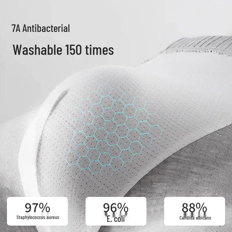 Nanjiren Мужские антибактериальные боксеры-брифы класса люкс (4-Pack)