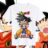 2026 Summer Dragon Ball Kid Goku Shenron Unisexs TShirt Riding Dragon 100 Cotton Oversized Breathable Casual Short Sleeve Tee