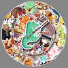 50 Animal Concert Graffiti Stickers Personalized Cartoon Musical Instrument Decorative Mobile Phone Case Waterproof Cup Stickers