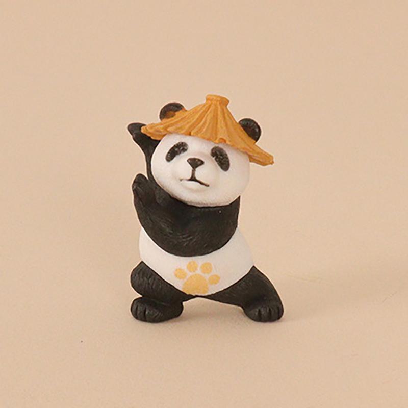 Мультфильм Кунг-фу Панда Украшение для автомобиля Сувенир DIY Садовый ландшафт Мини-статуэтка Действие Украшение для домашнего рабочего стола