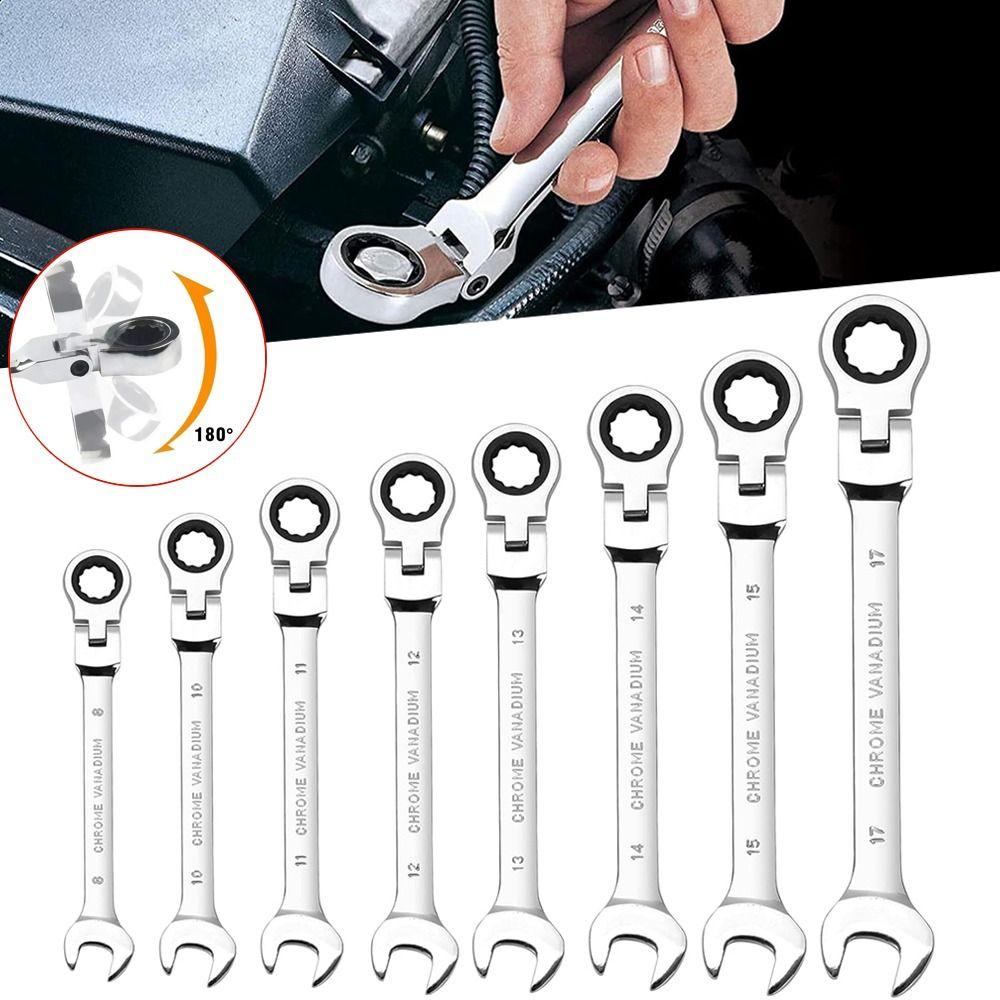 Quick Release Ratcheting Combination Wrenches 72 Teeth Ratcheting Socket Spanner Nut Tools