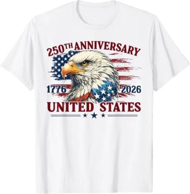 250-летие Америки 1776-2026 Флаг США Мужская Женская Футболка