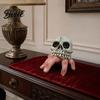 Украшение на Хэллоуин Череп Пальцевое Украшение Резьба по Смоле Украшение Реалистичная Костная Текстура Скульптура Страшная Темный Охотничий Стиль Фигура для Улицы