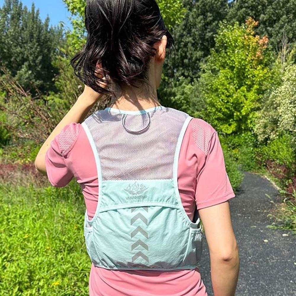 High Visibility Reflective Vest Bag Lightweight Night Running Bag Construction