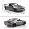 Dodge Challenger SRT Demon Supercar 5 Inch Metal Car Simulation Diecast & Toy Vehicle RMZ City 1:36 Alloy Model Gifts For Children