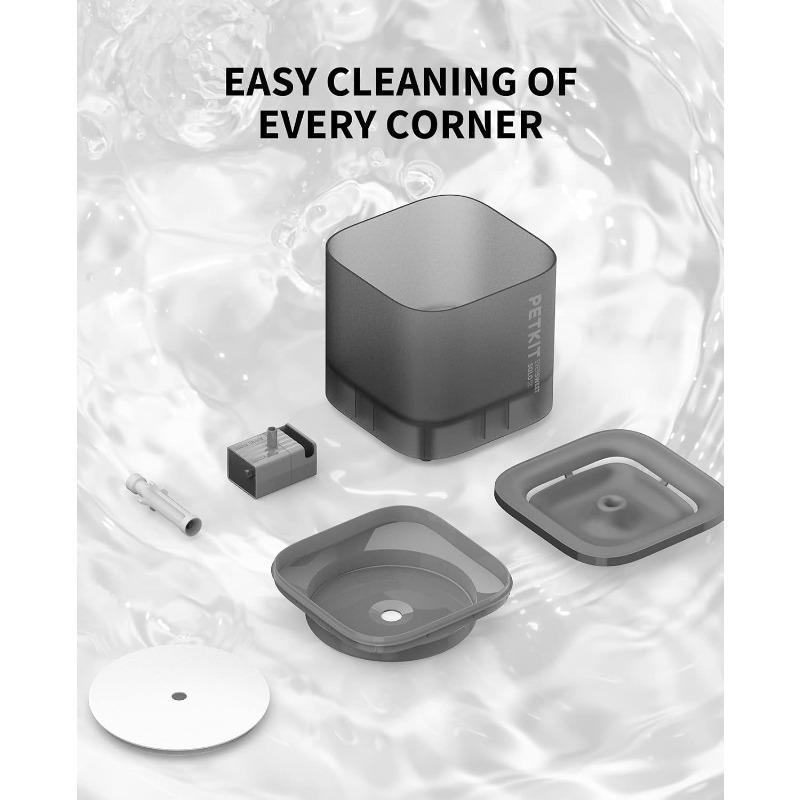 PETKIT Cat Water Fountain with Wireless Pump,Ultra Quiet 65oz/1.85L Pet Water Fountain for Cats and Dogs Inside,Detachable Desig