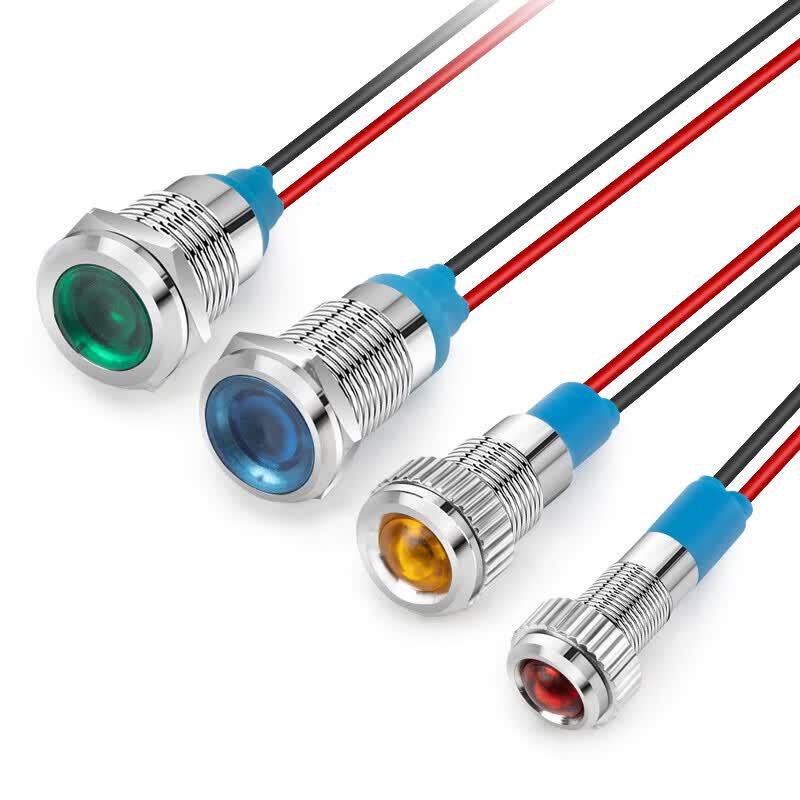 12mm LED Metal Waterproof Indicator Light