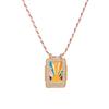 Accessories Square Brand Bohemian Literary Retro Style Tarot Necklace Women'S Rope Long Necklace