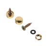 8pcs Brass Mirror Fasteners Cover 12mm Screws Caps  Bathroom Panels