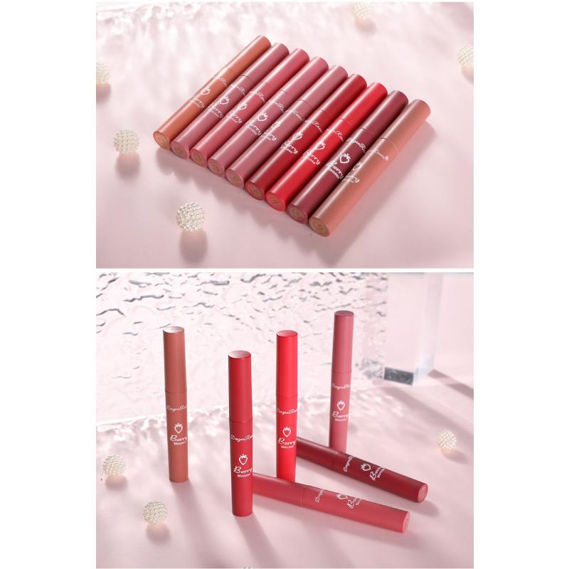 12 цветов телесного цвета, матовый блеск для губ, долговечная бархатная помада, водонепроницаемая, не выцветающая, с антипригарным покрытием, помады для женщин, косметика для макияжа