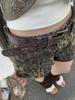 Эстетические Y2k винтажные леопардовые джинсовые шорты женские Gyaru Harajuku Jorts уличная одежда хип-поп сексуальные джинсовые брюки корейская мода лето