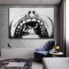 Abstract Dentist Humor Stone Canvas Painting Tooth Anatomical Posters and Prints Medical Wall Picture for Living Room Home Decor
