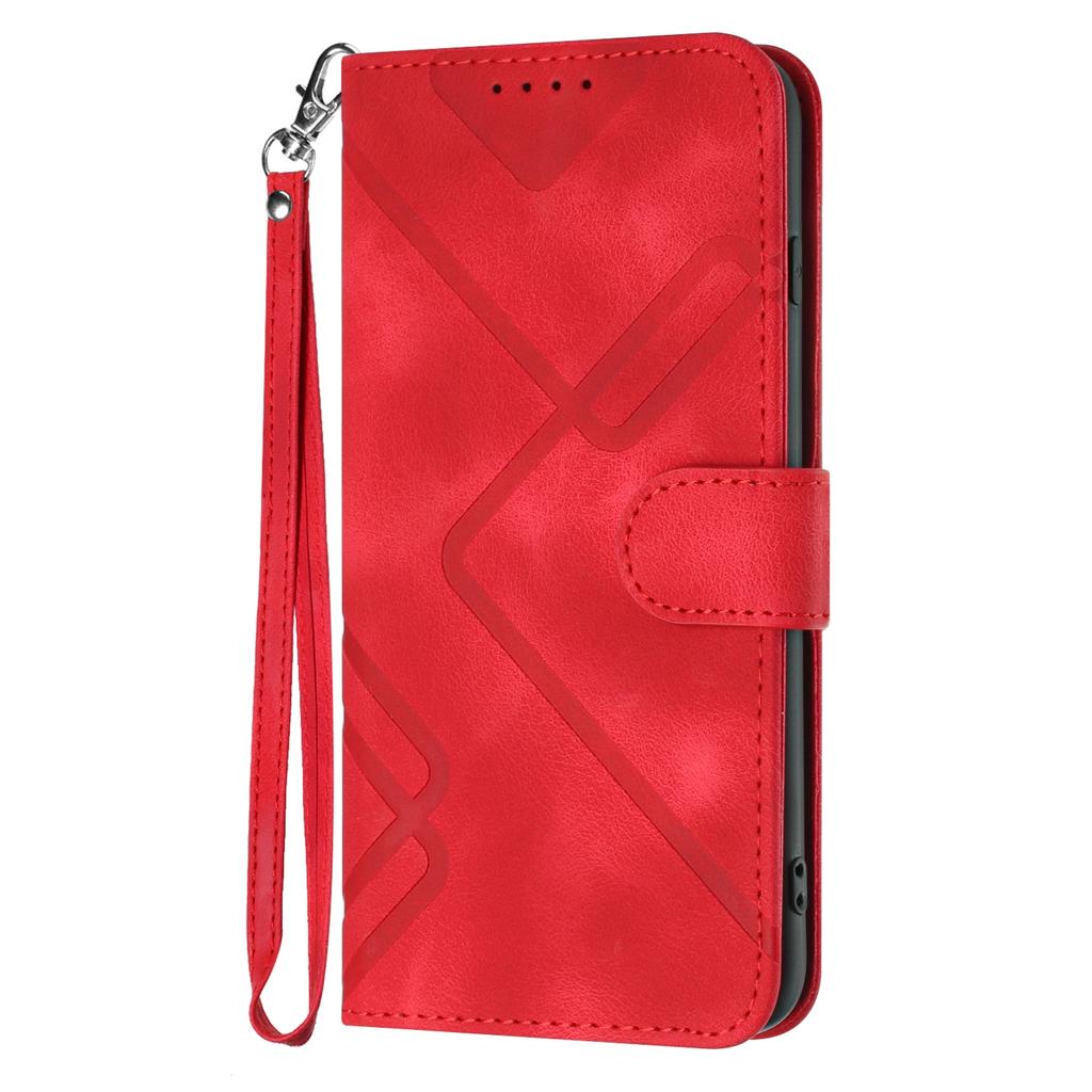 Knurling Stripe PU Leather Wallet Card Bag Phone Case for OnePlus 8 Pro,OnePlus 9,OnePlus 11,OnePlus 12,Nord N100,Nord N200...