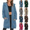 Women's Fashion Zipper Jacket Lightweight Oversized Hoodie Casual Sweatshirt With Pockets