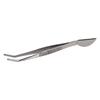 Stainless Steel Bonsai Tweezers Long Tweezers with Crescent Moon Spatula Head for Potted Loosening