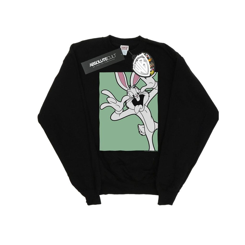 Looney Tunes Mens Bugs Bunny Funny Face Sweatshirt