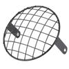 For Motorcycle 7  Headlight Mesh Grill Side Mount Universal Cover Mask for Cafe Racer