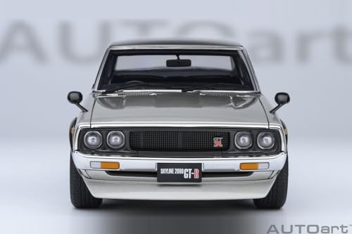 AUTOart 1/18 Nissan Skyline 2000GT-R (KPGC110) Tuned Version Silver Finished Product 77466