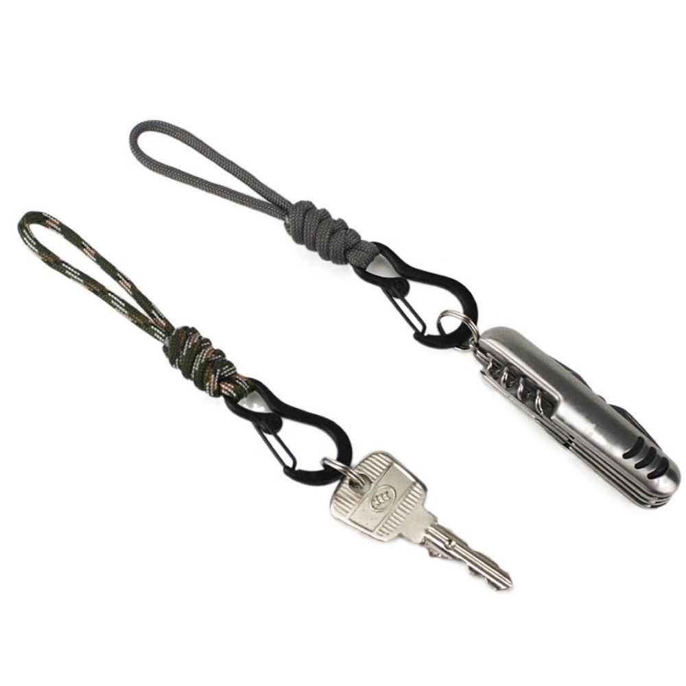 Multifunctional Paracord Lanyard High Strength Parachute Cord Carabiner Paracord Keychain Hiking