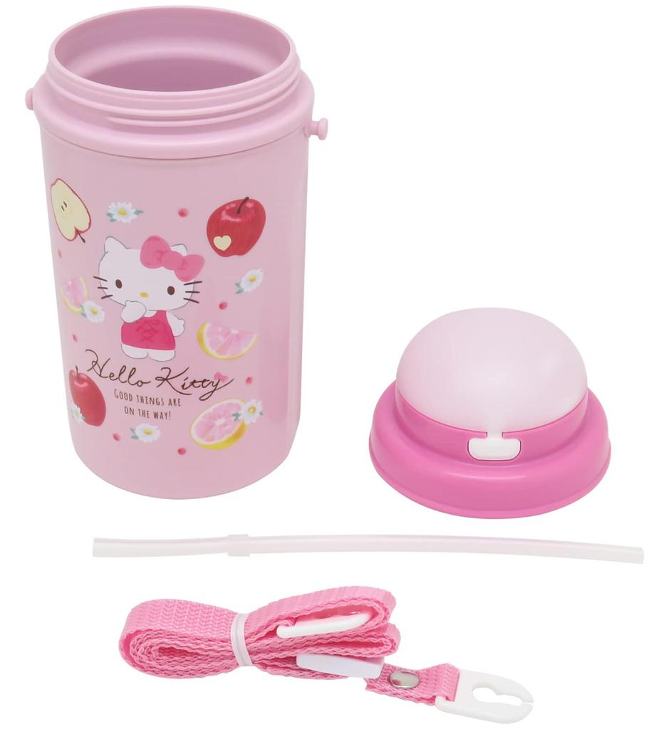 OSK Бутылка для воды с трубочкой 450 мл Hello Kitty Fruit (холодный тип) СК-450С