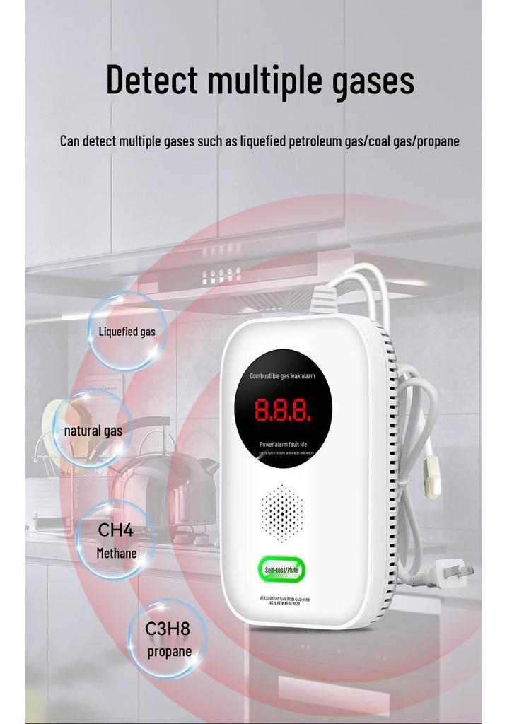 Lingfang JT-G303-4G Home Gas Leak Detector for Natural, LPG & Coal Gas