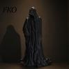 Dark Gothic Ornament 3D Printed Faceless Statue, Mysterious Hooded Figurine, Minimalist Art Sculpture for Desk Style Statue Bookshelf,