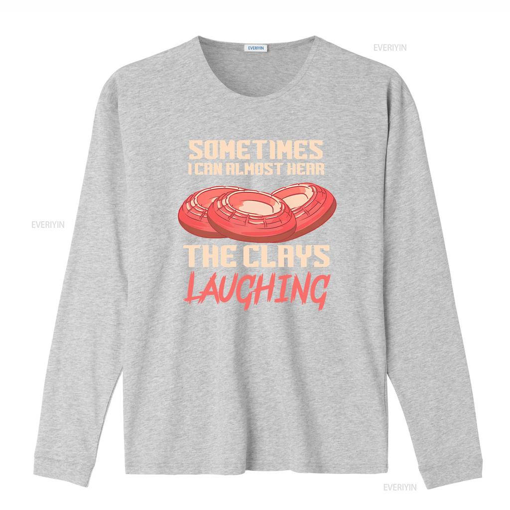 Trap Shooting T Shirt Skeet Clays Laughing vintage Washed Unisex graphic Comfortable Versatile Slightly fashion Breathable
