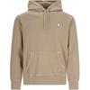 Polo Solid Logo Fitted Hoodie Long Sleeve Sweatshirt Men Hoodies Beige 710935236-001