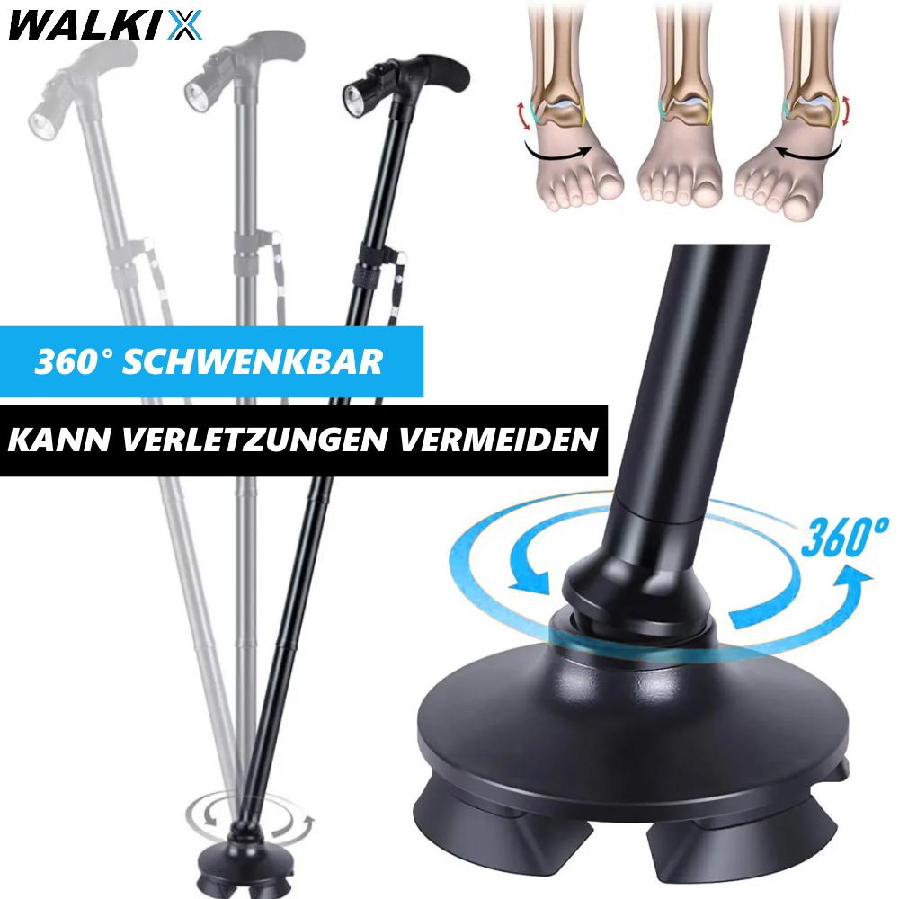Трость для ходьбы WALKIX складная трость для ходьбы походная трость помощь при ходьбе светодиодная регулируемая высота