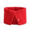 Korean Solid Knitted Warm Ring Scarf Unisex High Neck Fashion Neckerchief Children Wind Protection For Kids Spring Autumn Winter