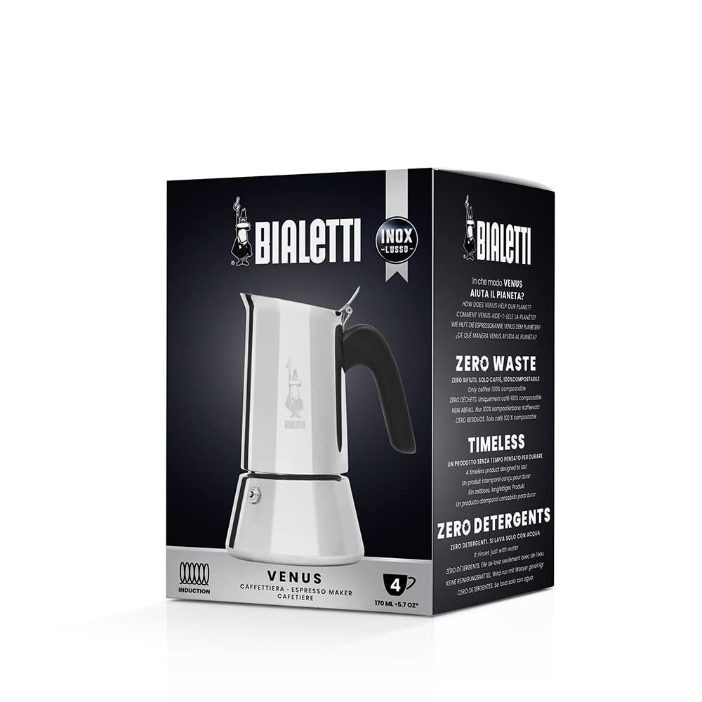 BIALETTI Venus Эспрессо Кофеварка Модель 0007254 на 4 чашки, Для плиты, Машина,