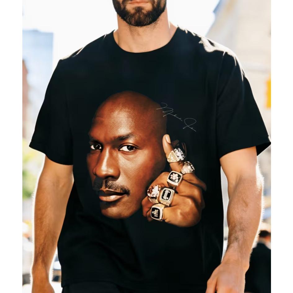 Six Crowns And Six Rings Tshirt The Last Dance Music Graphic 90s Bull Tshirt Fashionable And Minimalist Retro Tshirt