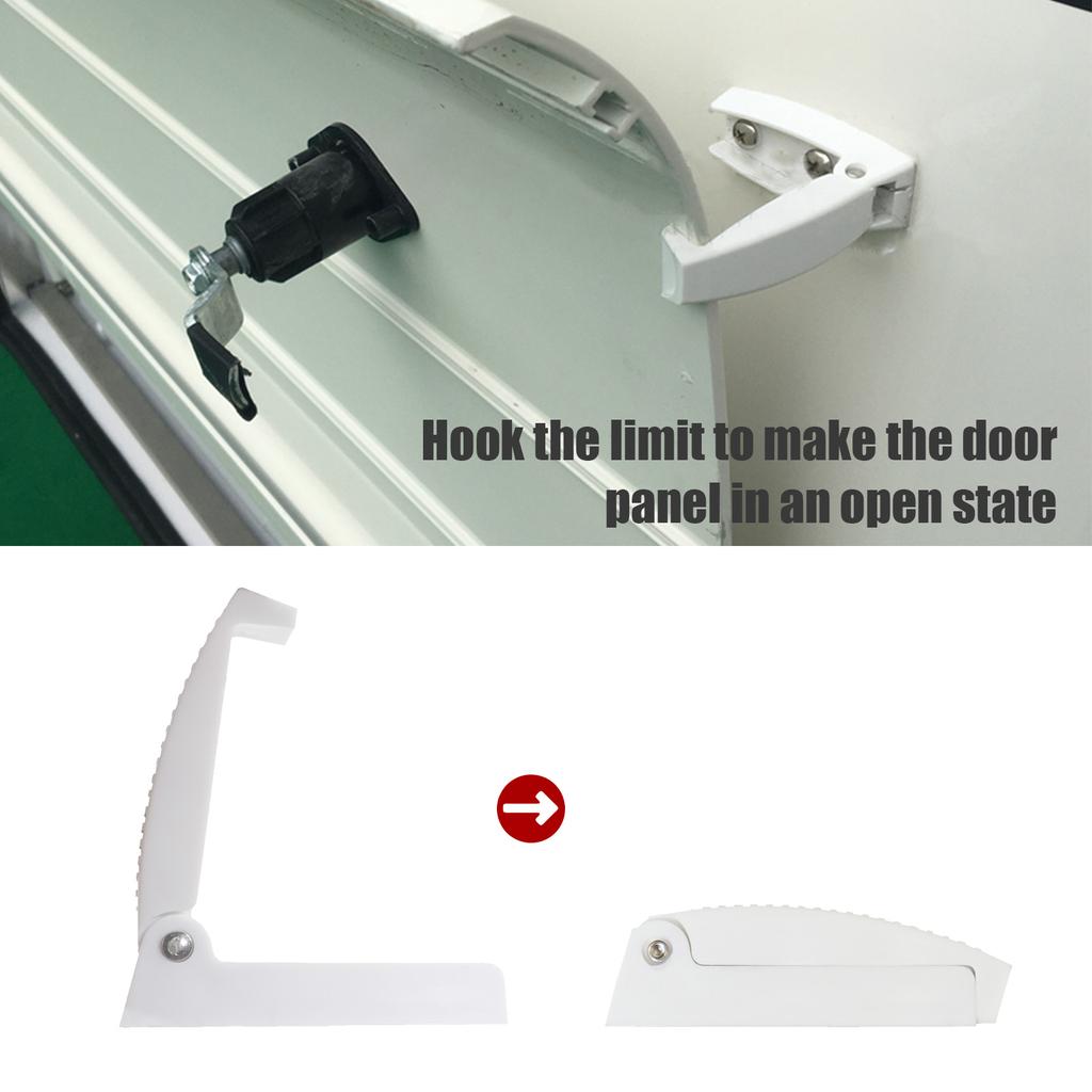 Car Door Catch Hooks Rv Camper Baggage Door Latch Door Clip Compartment Catch Holders for Rv Trailer Camper Interior Cabinet