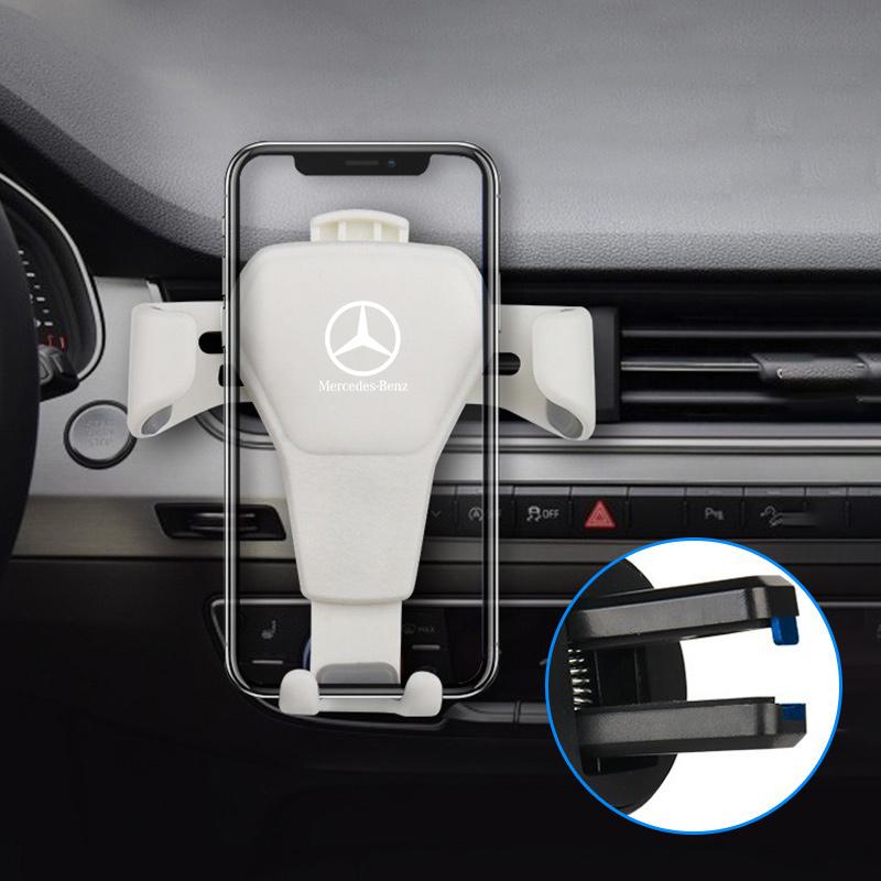 For Mercedes Benz Gravity Scalable Car Phone Holder Air Vent Clip Phone Stand Support For Mercedes Benz AMG W203 W206 W220 W205 W211 W212 W201 W21