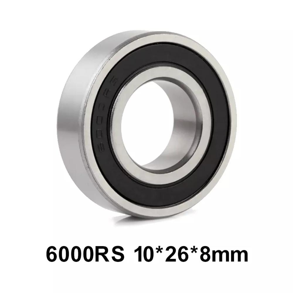 6000RS 10X26X8mm Deep Groove Miniature Bearing 6000-2RS Велосипедный подшипник Подшипники Шариковый подшипник