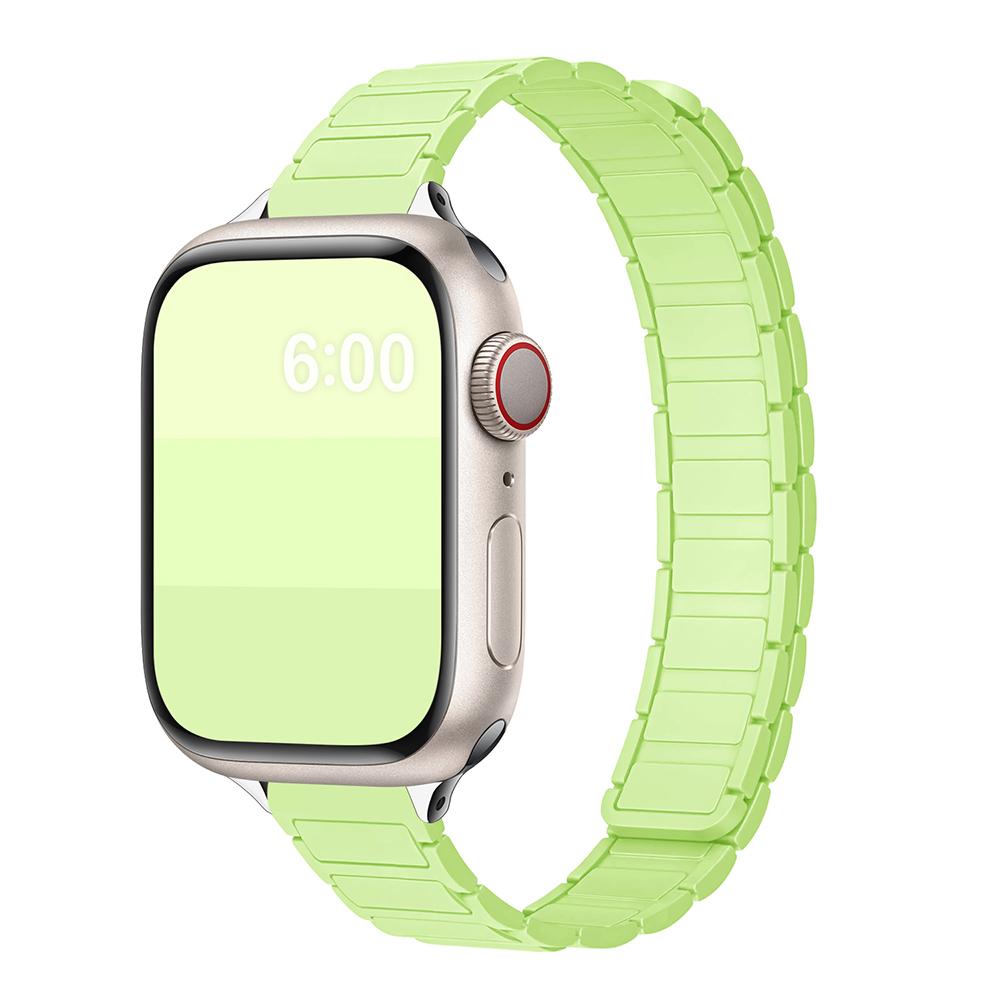 Магнитный силиконовый ремешок-петля для Apple Watch S11 42/46 мм 41 мм 45 мм Тонкие ремешки 44 мм 40 мм 38 мм Браслет iWatch SE 10 9 8 7 6 5 4 Ultra1/2/3 49