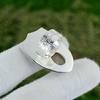 Friendship Day Deal 925 Silver Oval Golden Rutile Gemstone Promise Mother Ring
