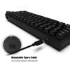 OUTEMU USB Wired 61 key Mechanical Keyboard LED Backlit Supports hot swap Blue Switch   Red Switch