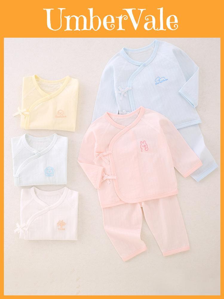 Baby Summer Lightweight Cotton Kimono Set With Antibacterial Feature For Newborns